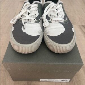 Men's All Saints Lex Canvas Suede Low Top Sneakers size 11 with box